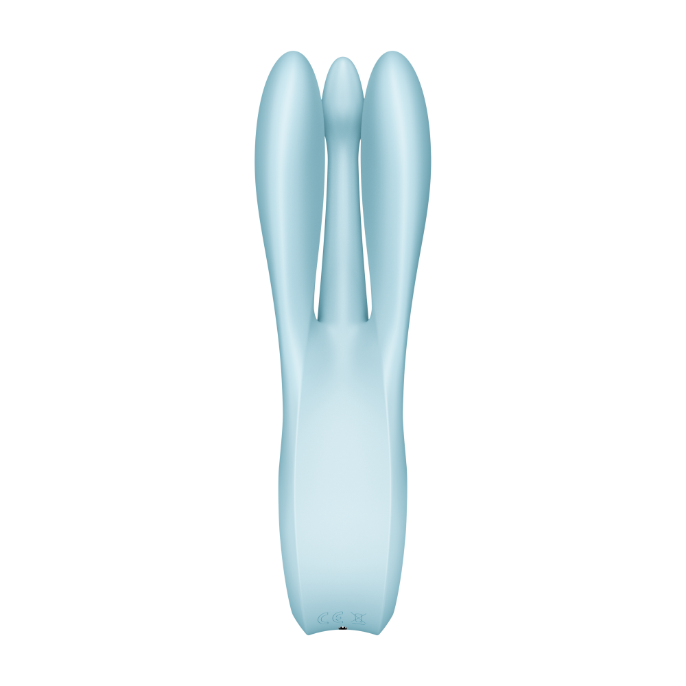 Satisfyer Threesome 1 Light Blue 3 Motorlu Esnek Güçlü titreşimli Vibratör 