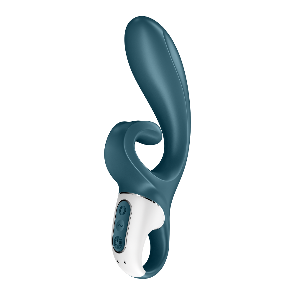 Satisfyer Hug Me GrayBlue App Kontrollü 2 Güçlü Titreşim Motorlu Rabbit Vibratör