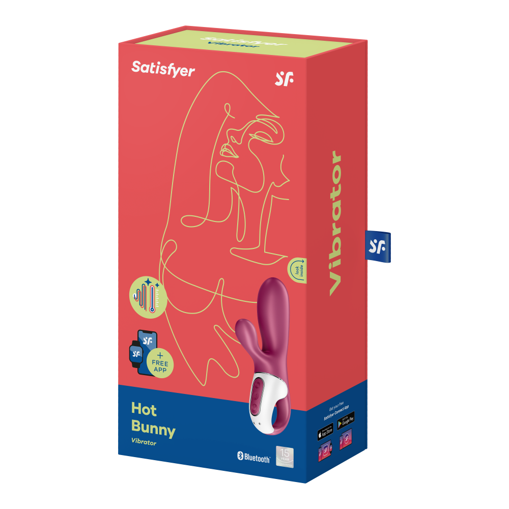 Satisfyer Hot Bunny Connect App Kontrollü Güçlü Titreşimli Rabbit Vibratör 