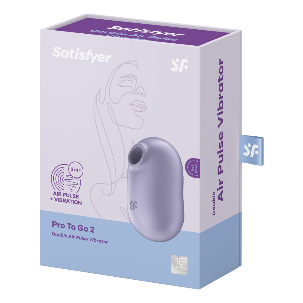 Satisfyer Pro To Go 2 Violet 2 Motorlu Emişli&Titreşimli Vibratör 