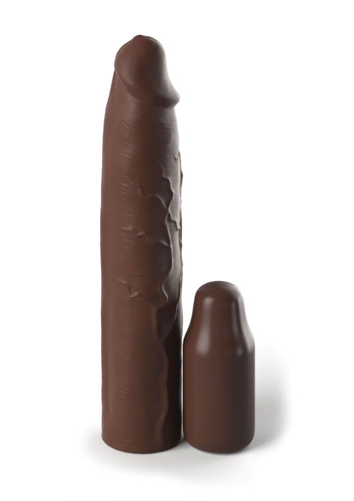 Fantasy Extension Elite Brown 22 Cm Silikon 9 Cm Uzatmalı Penis Kılıfı 