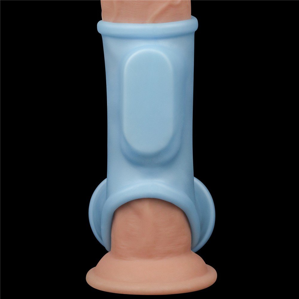 Silk Knights Ring Titreşimli Testis ve Yarım Penis Kılıfı