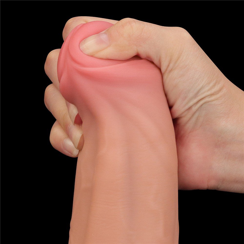 Lovetoy King Size Hareketli Dış Yüzey Özel Seri Ultra Yumuşak 29 Cm Realistik Penis