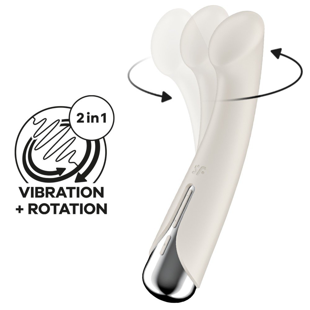 Satisfyer Spinning G-Spot 1 Döner Başlık Vibratör Bej