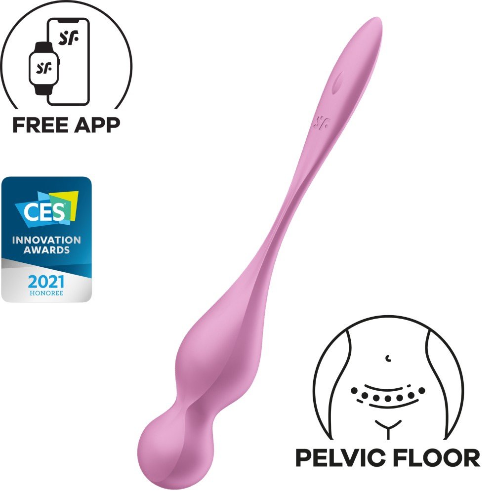 Satisfyer Love Birds 1 Telefon Uyumlu Kegel Egzersiz Vibratörü Pembe