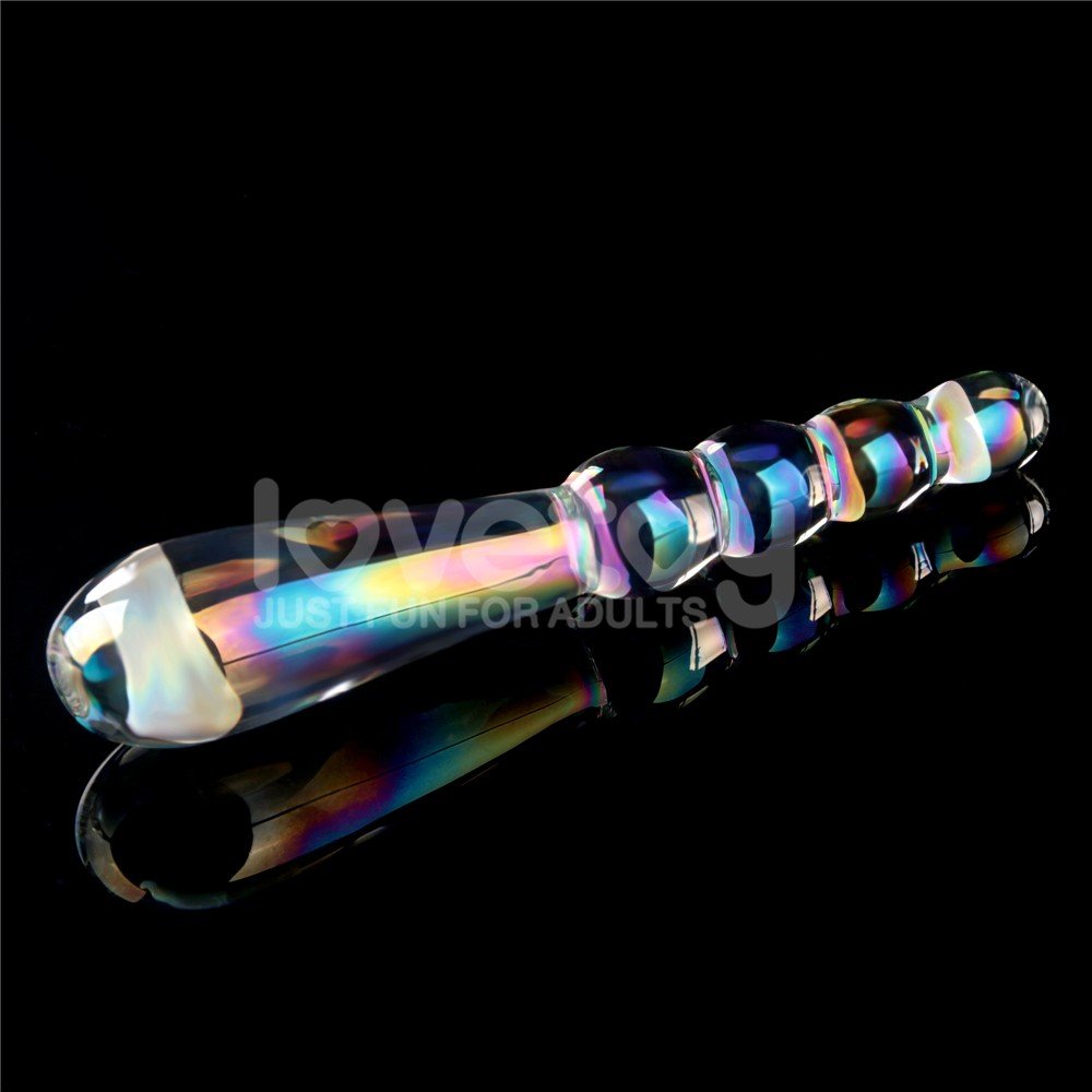 Lovetoy Twilight Gleam Glass Boğumlu Cam Dildo