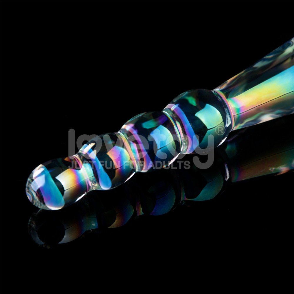 Lovetoy Twilight Gleam Glass Boğumlu Cam Dildo