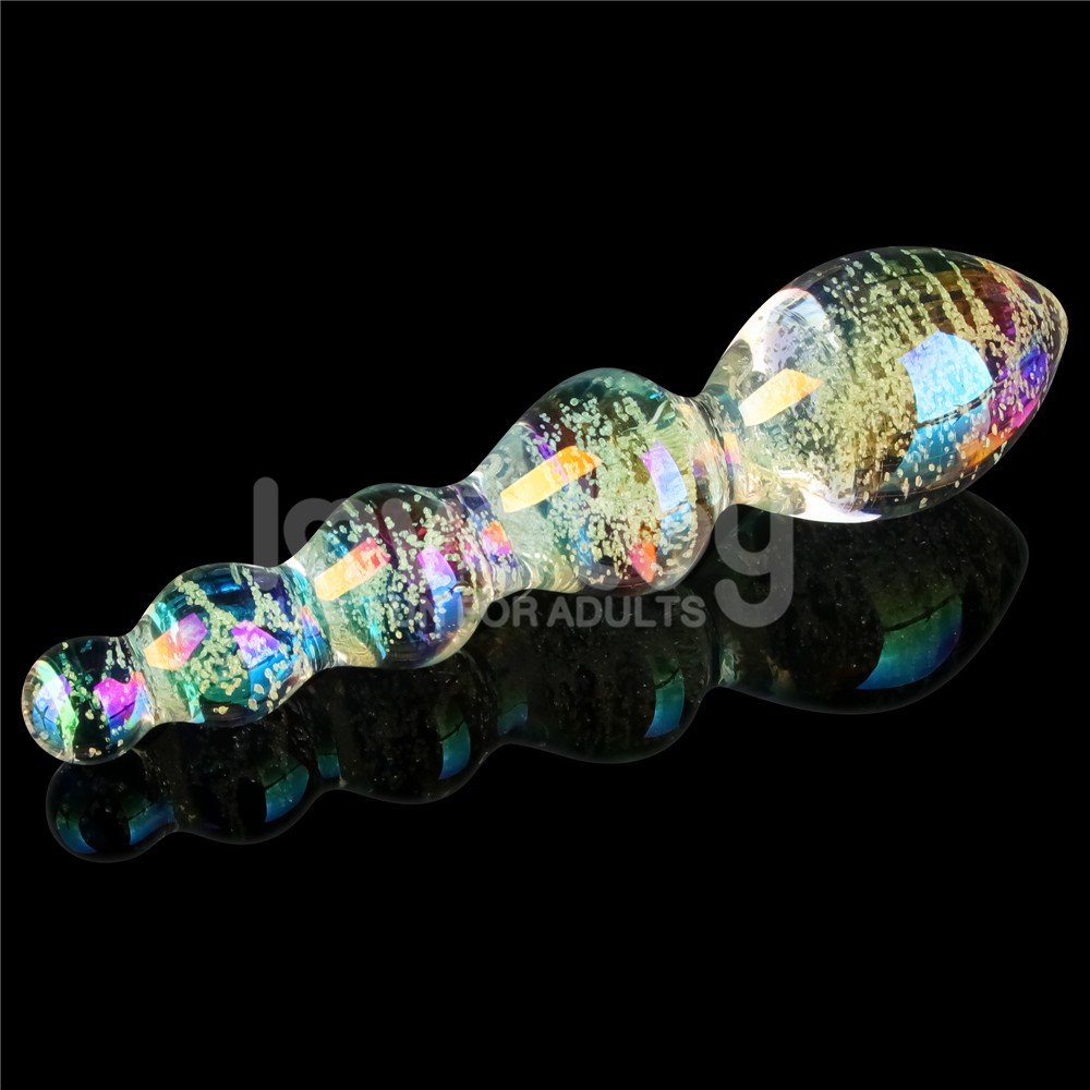 Glow-in-the-dark Twilight Gleam Glass Gece Parlayan Cam Dildo