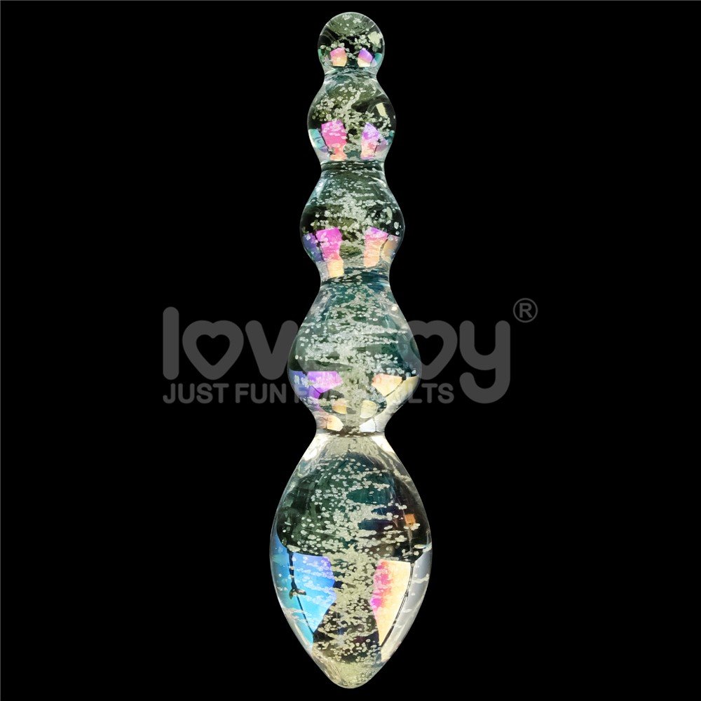 Glow-in-the-dark Twilight Gleam Glass Gece Parlayan Cam Dildo