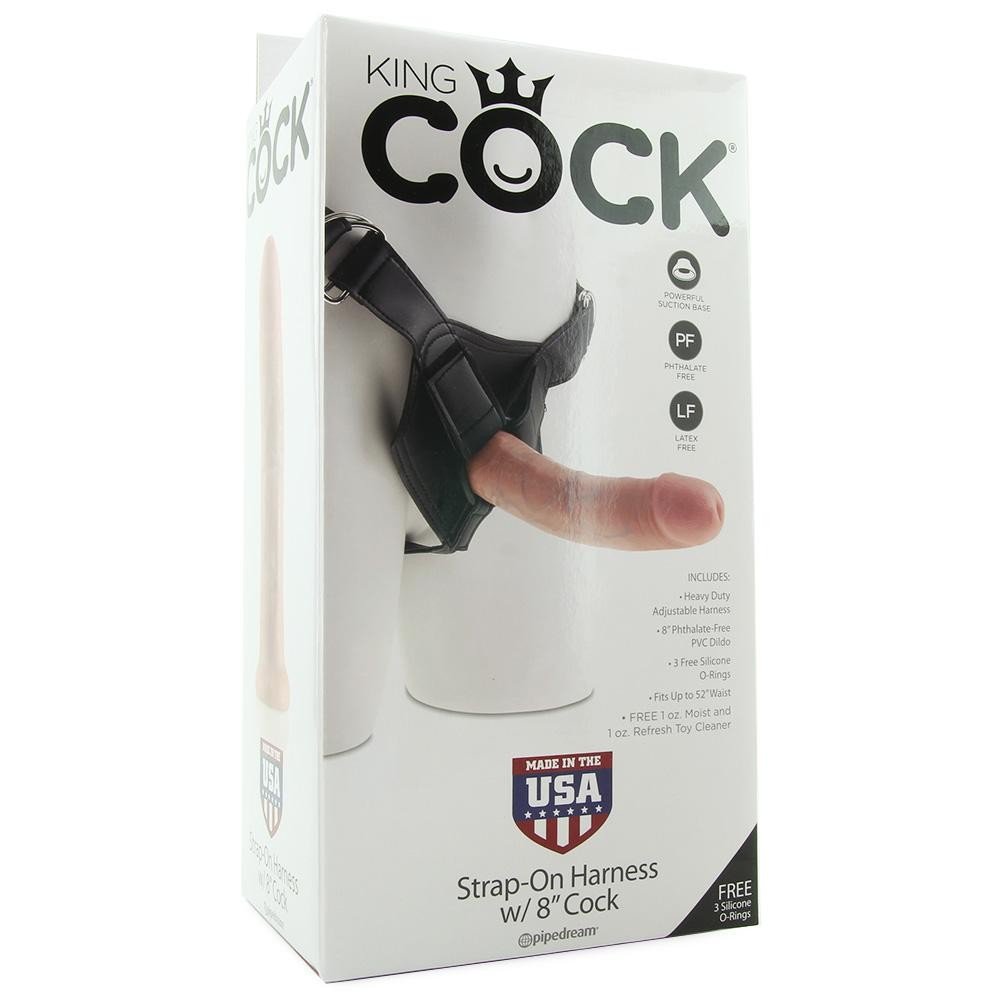 Pipedeam King Cock Strap-On 8 İnç Kemerli Penis Made İn USA