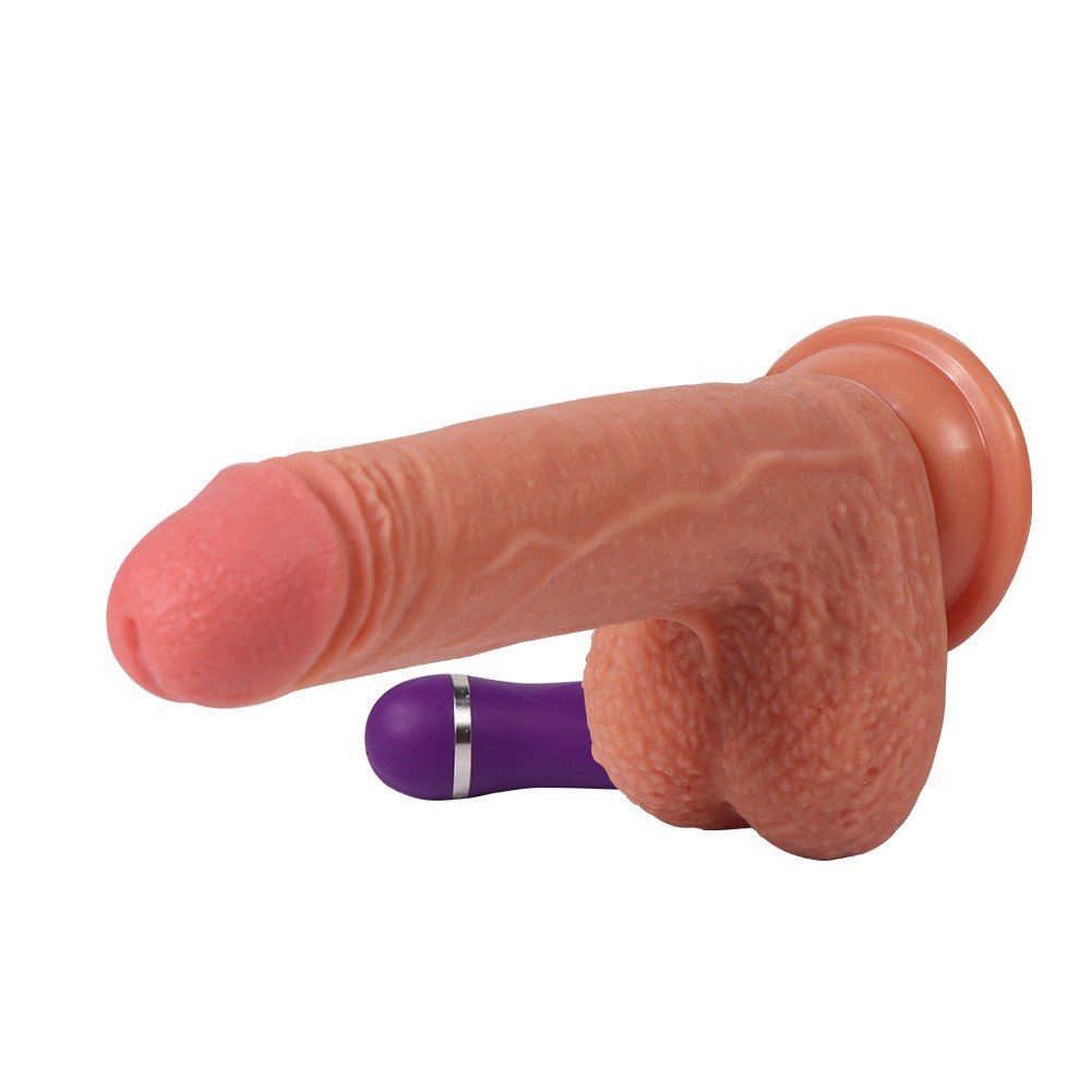 Crowley 18 Cm 10 Fonksiyonlu Titreşimli Ultra Yumuşak Kemerli Realistik Penis