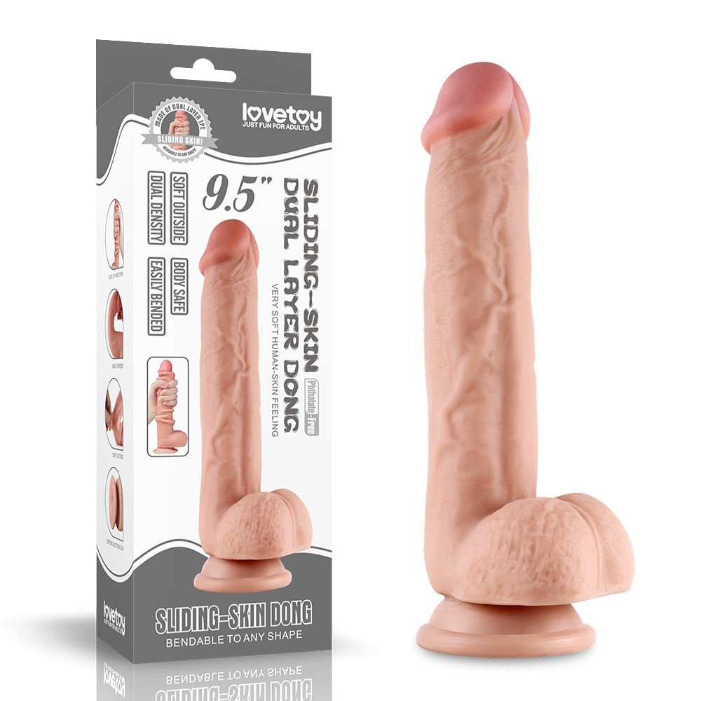 Lovetoy Hareketli Dış Yüzey Özel Seri Ultra Yumuşak 24 Cm Realistik Penis