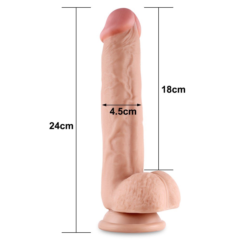 Lovetoy Hareketli Dış Yüzey Özel Seri Ultra Yumuşak 24 Cm Realistik Penis