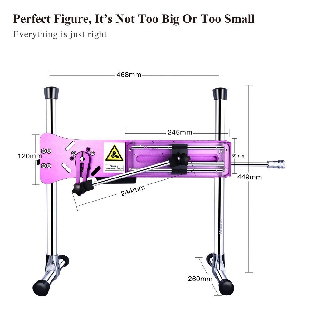 Hismith Premium Uzaktan Kumanda ve Telefon Kontrollü Mor Seks Makinesi
