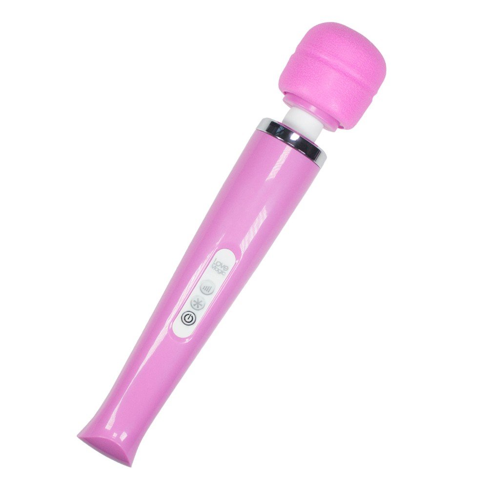 Magic Wand 20 Hızlı Şarjlı Pembe Masaj ve Orgazm Vibratör + 2 Başlık 