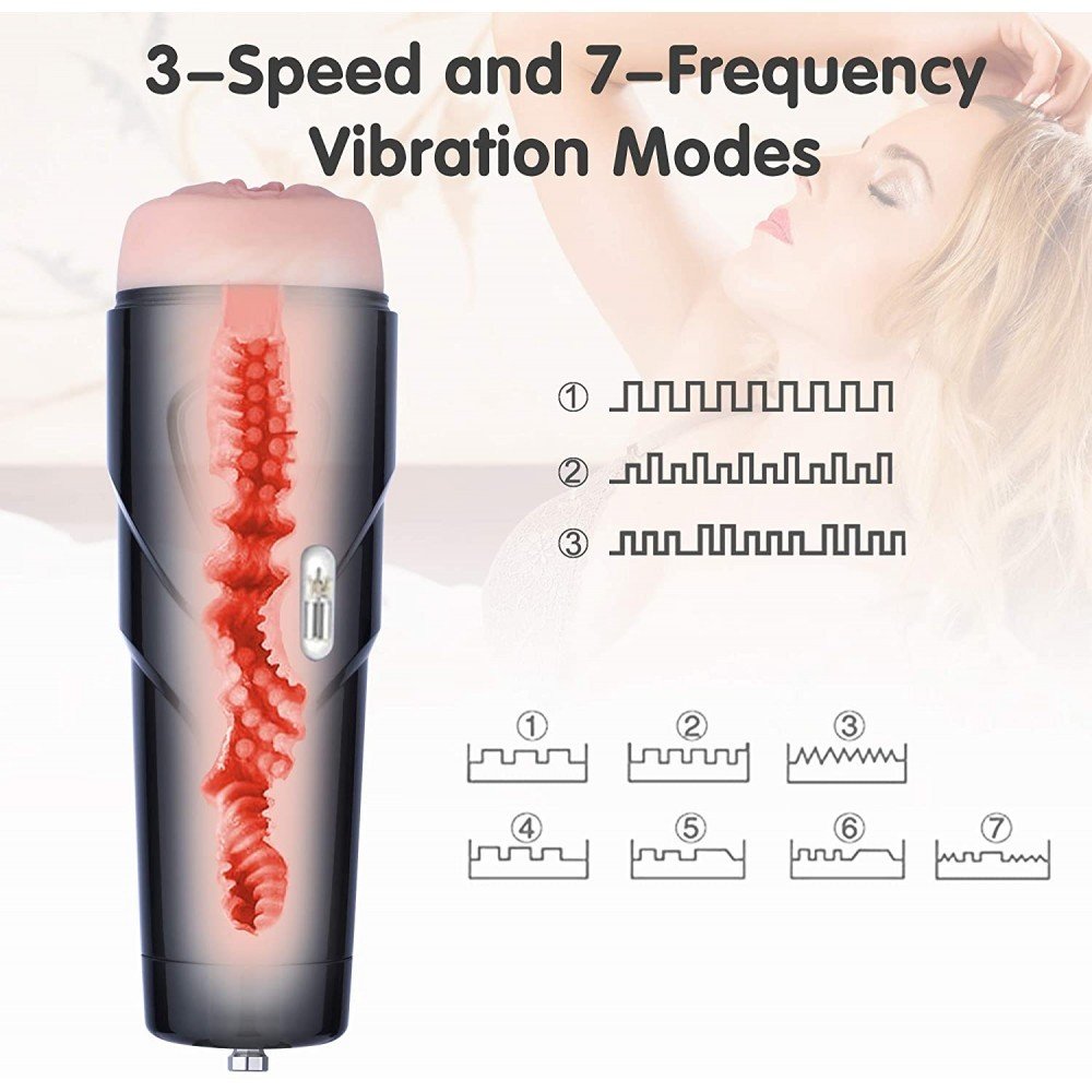 Hitmish Titreşimli Seks Makinesi Uyumlu Yapay Vajina Mastürbatör