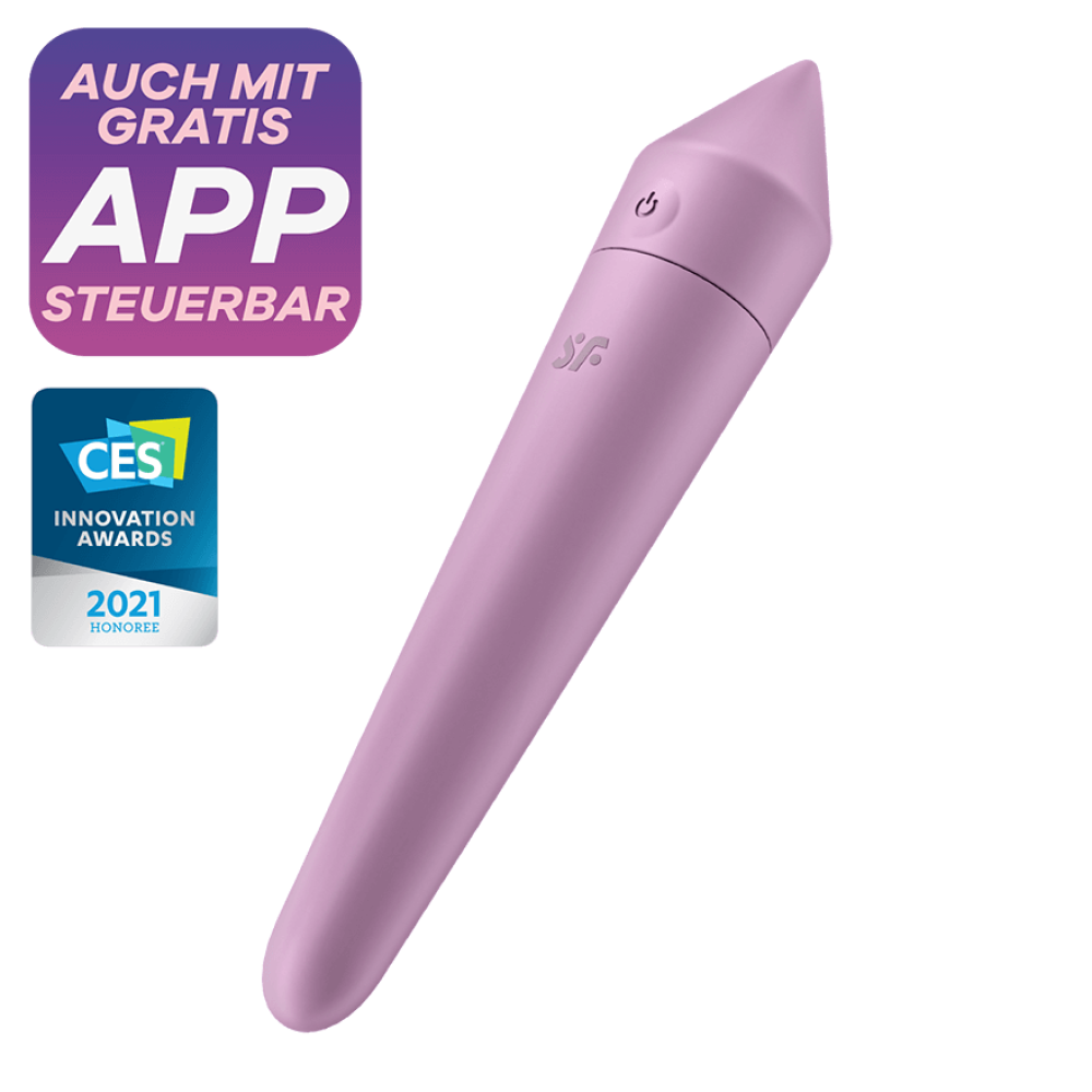 Satisfyer Ultra Power 8 - 12 Modlu Titreşimli Telefon Kontrollü Şarjlı Mor Vibratör