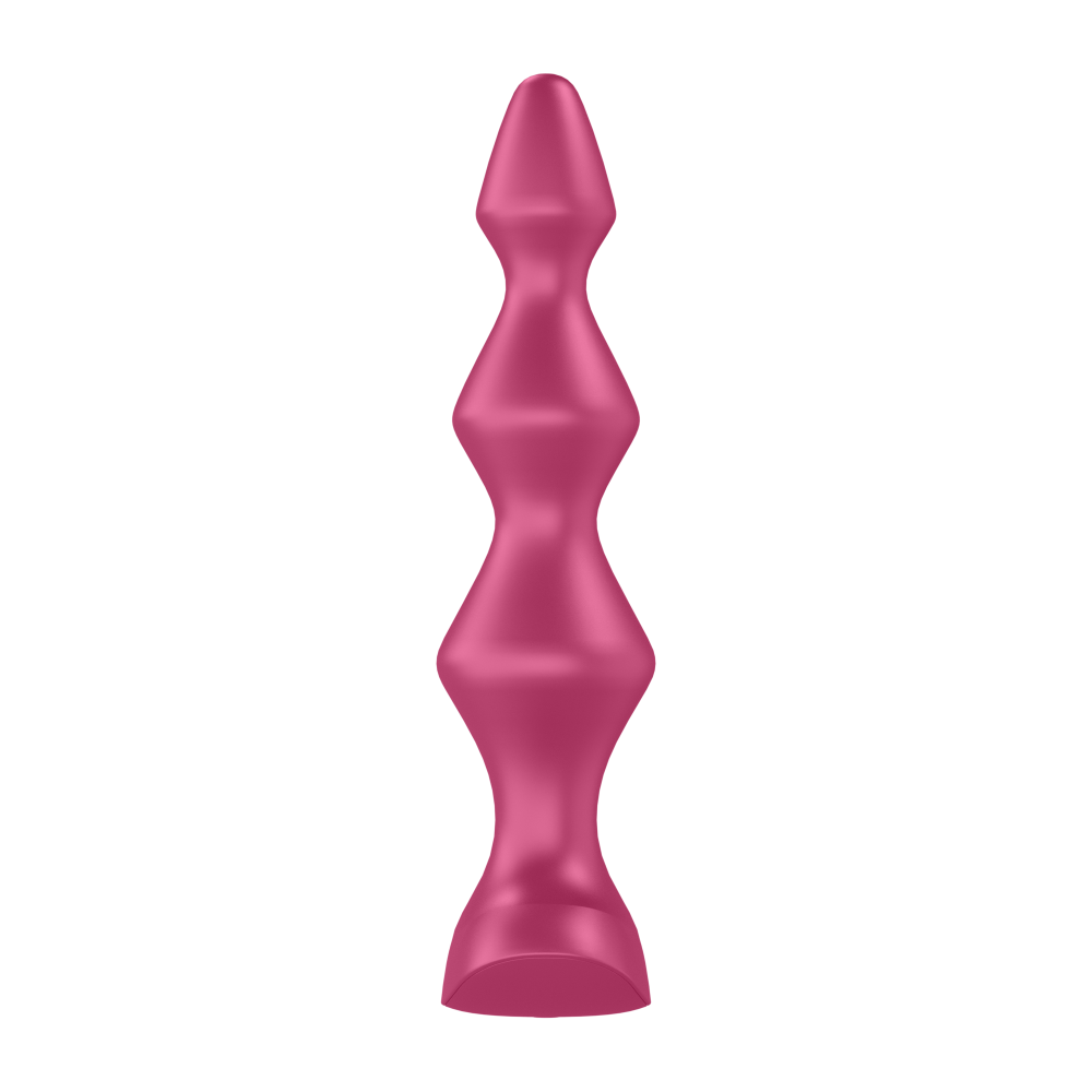 Satisfyer Lolli Plug 1 - 12 Modlu Titreşimli Şarjlı Bordo Anal Plug Vibratör