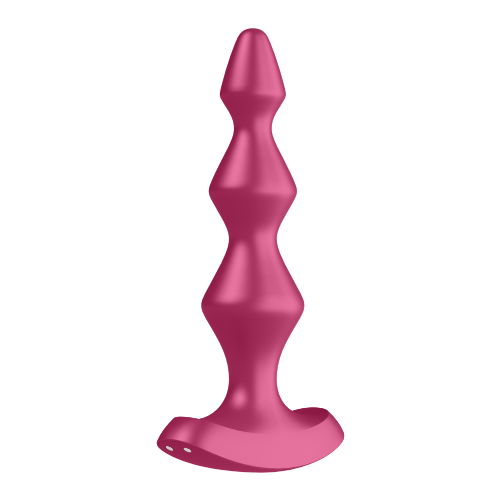 Satisfyer Lolli Plug 1 - 12 Modlu Titreşimli Şarjlı Bordo Anal Plug Vibratör