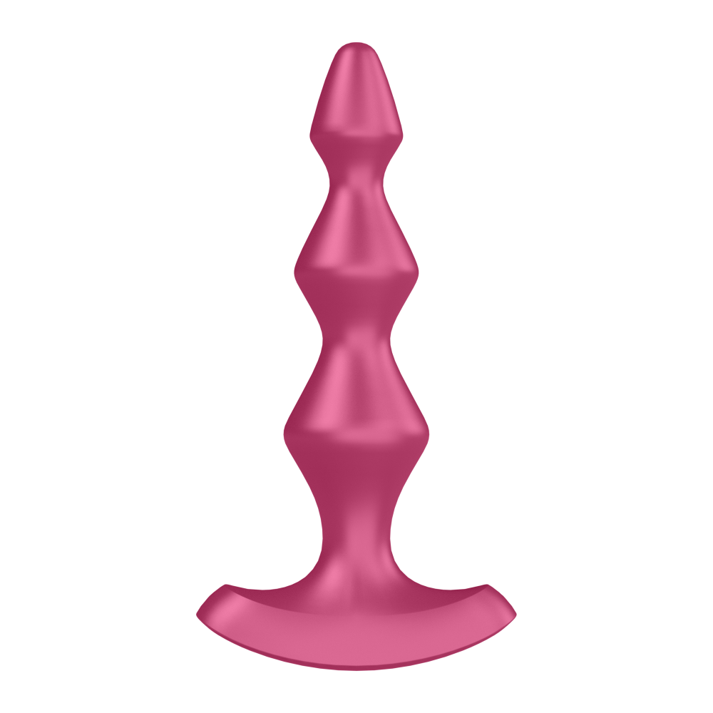 Satisfyer Lolli Plug 1 - 12 Modlu Titreşimli Şarjlı Bordo Anal Plug Vibratör