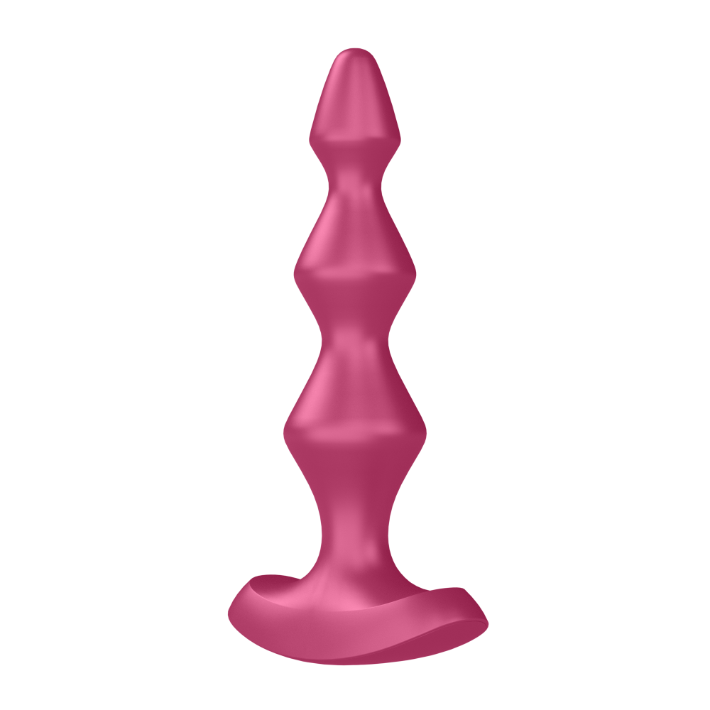 Satisfyer Lolli Plug 1 - 12 Modlu Titreşimli Şarjlı Bordo Anal Plug Vibratör