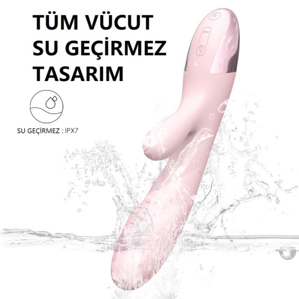 Dunn Titreşimli&Isıtmalı Silikon Şarjlı Lüks Dildo