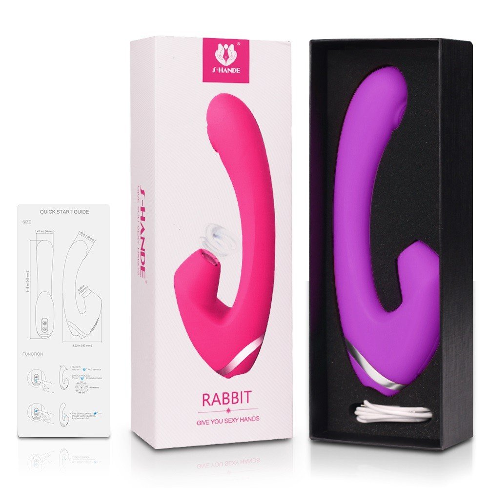 Rabbit 9 Modlu Emiş Yapabilen G-Bölgesi ve Klitoris Uyarıcı Titreşimli Vibratör