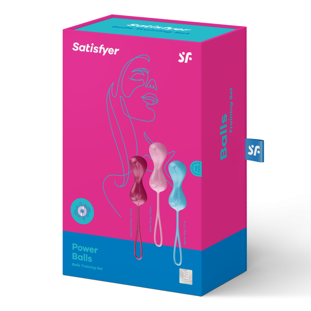 Satisfyer Power Balls 3 Adet Yumuşak Silikon Kegel Egzersiz Top Seti