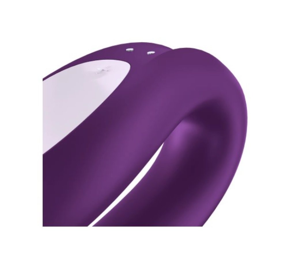 Satisfyer Double Joy Violet Telefon Kontrol Çiftlere Özel Vibratör	