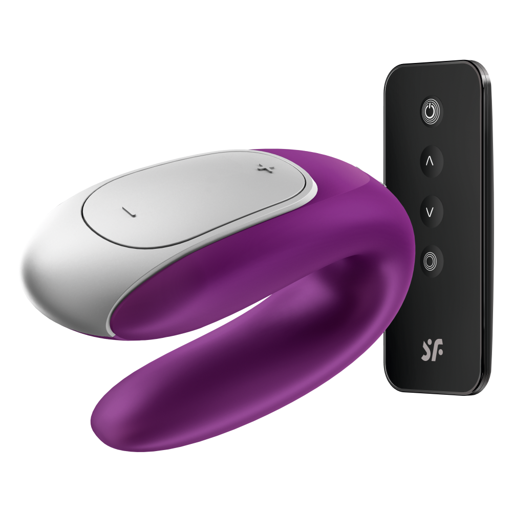 Satisfyer Double Fun Violet Telefon Kontrollü Çiftlere Özel Vibratör