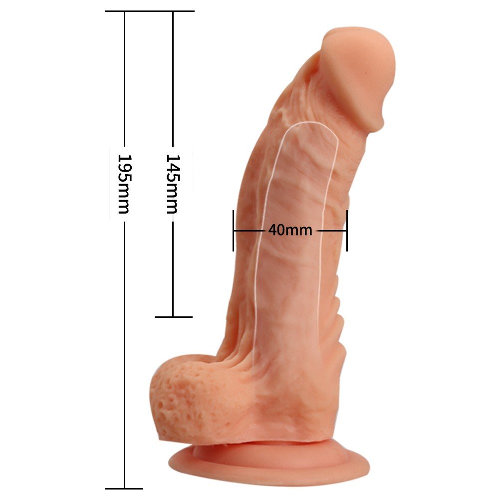 Donges 19 Cm Liquid Silikon Ultra Yumuşak Penis Kılıfı&İçi Boş Kemerli Penis