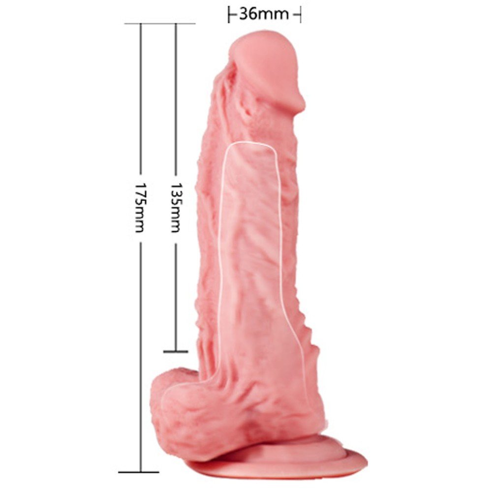 Yinag 17.5 Cm Liquid Silikon Ultra Yumuşak Penis Kılıfı&İçi Boş Kemerli Penis