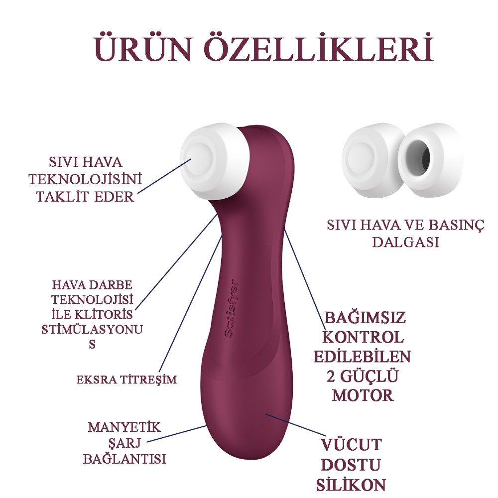 Satisfyer Pro 2 Generation 3 With Liquid Air Teknoloji Emişli&Titreşimli Vibratör