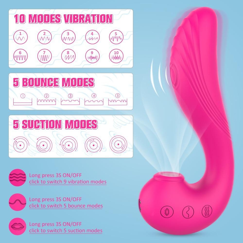 Angel's Wıngs 9 Farklı Titreşim Ve Emiş Modlu G-spot Vibratör