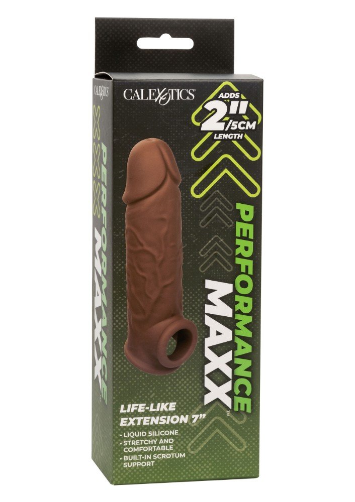 Calexotıcs Life-Like Extension Brown 5 cm Uzatmalı Penis Kılıfı