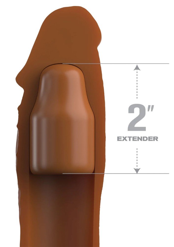 Fantasy Extension Elite 20 Cm Caramel Silikon Penis Kılıfı 