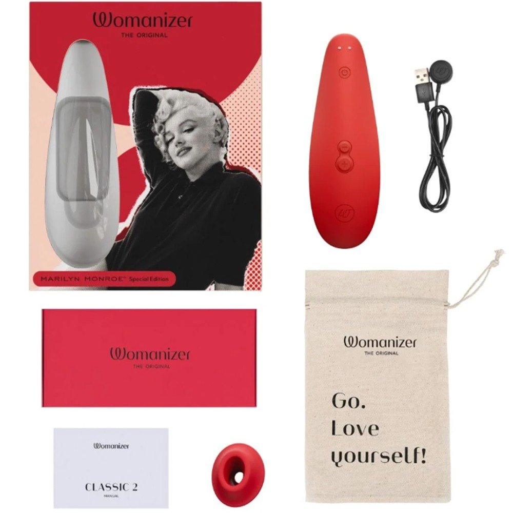 Womanizer Marılyn Monroe Classıc 2 Vivid Red Özel Sürüm Klitoris Vibratör