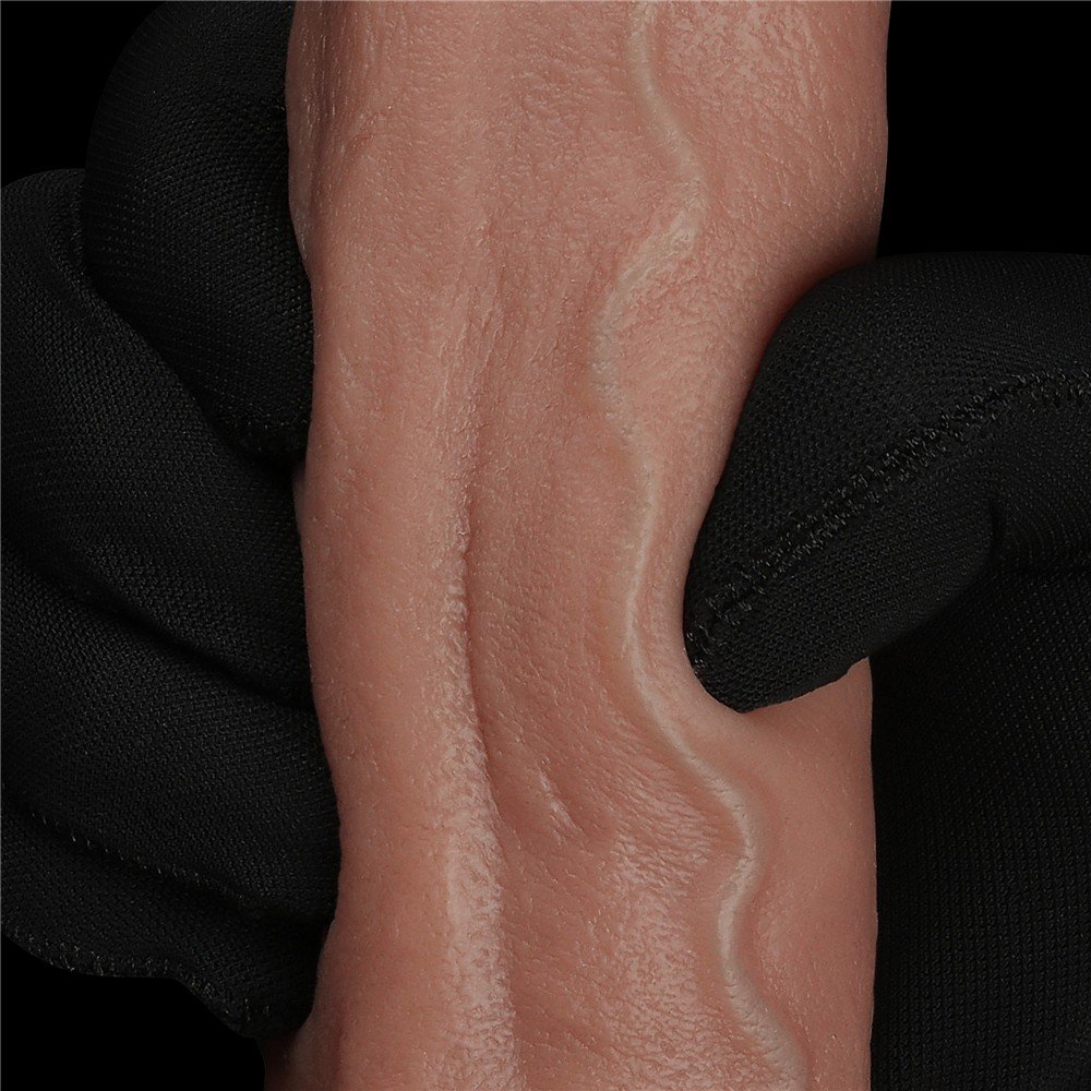 Ultra Özel Nature Cock Yumuşak Dokulu Çift Katmanlı 22 Cm Realistik Kemerli Penis