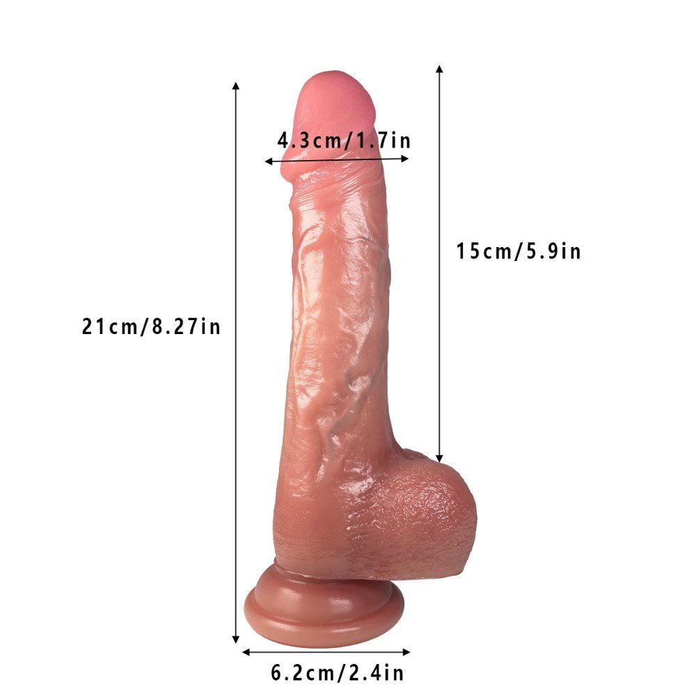 İleri Geri Ve Salınım Hareketli 21 Cm Şarjlı Realistik Penis