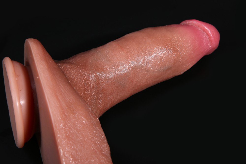 24 Cm Yumuşak Kalın Yapıda Çift Katmanlı Damarlı Realistik Penis