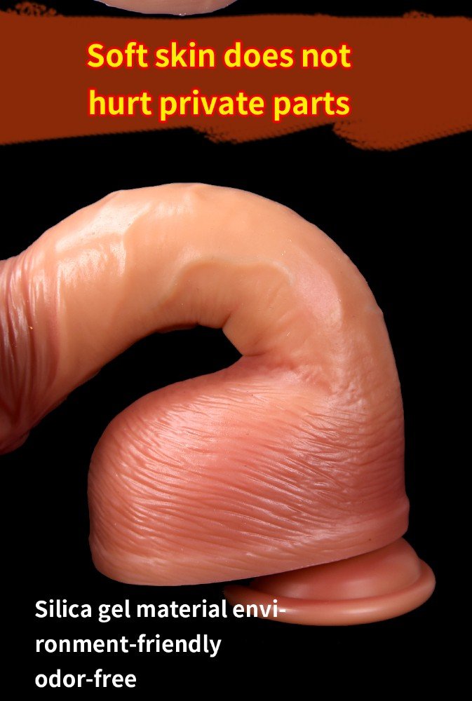 18 Cm Çift Katmanlı Ultra Yumuşak Realistik Penis 